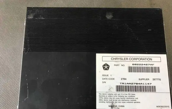 Dodge Charger Sound amplifier 68222470AF