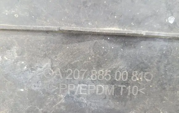Mercedes-Benz E C207 W207 Number plate surrounds holder frame A2078850081