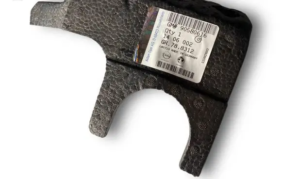 Opel Astra G Front bumper foam support bar 90580616