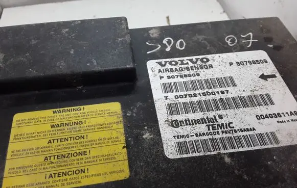 Volvo S80 Airbag control unit/module P30798509 T007021500197 00403611A9
