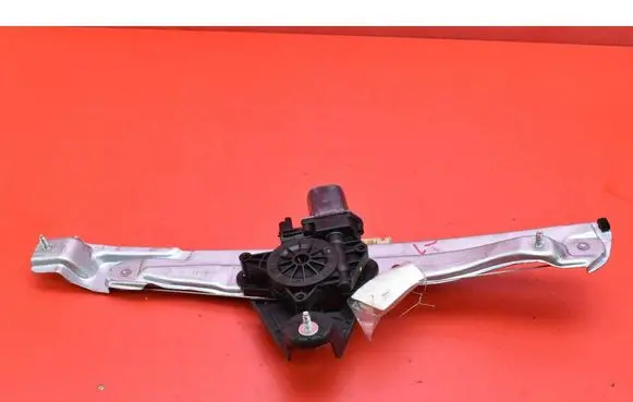 Rear door window regulator with motor