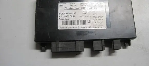 Mercedes-Benz E W211 Seat control module A2118705026