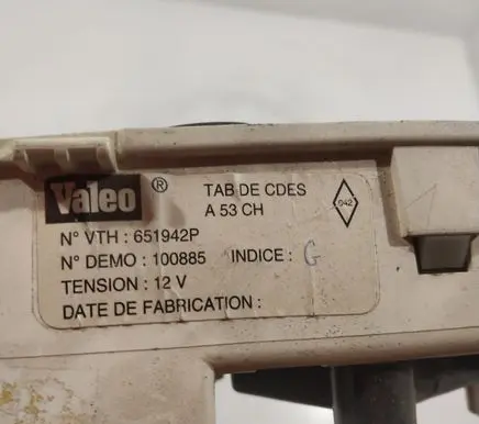 Renault Scenic I Climate control unit 651942P