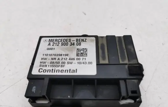 Mercedes-Benz C W204 Fuel injection pump control unit/module A2129003408