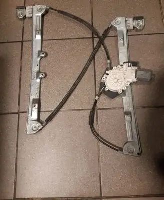 Front door window regulator with motor