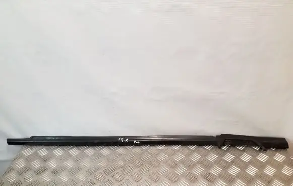 Front door glass trim molding