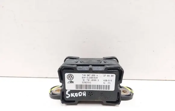 Skoda Octavia Mk2 (1Z) ESP acceleration yaw rate sensor 7H0907655A DC78C27Z1G 10170103663
