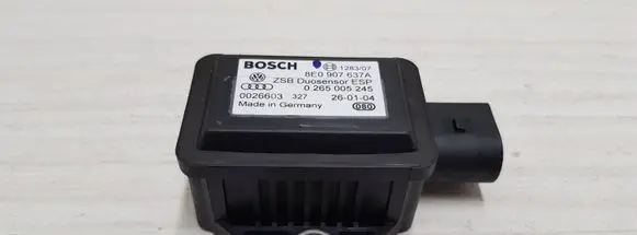 Audi A8 S8 D2 4D ESP acceleration yaw rate sensor 8E0907637A 0265005245 0026603