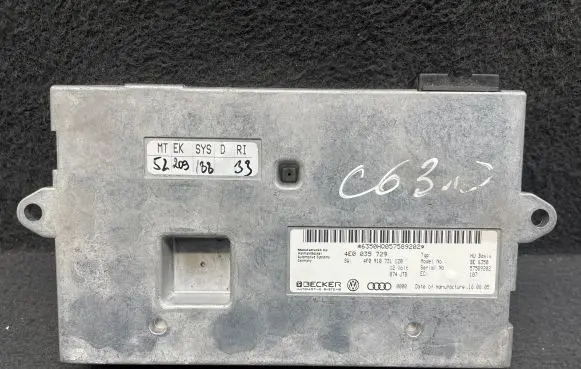 Audi A6 S6 C6 4F MMI control unit 4F0910731 4E0035729