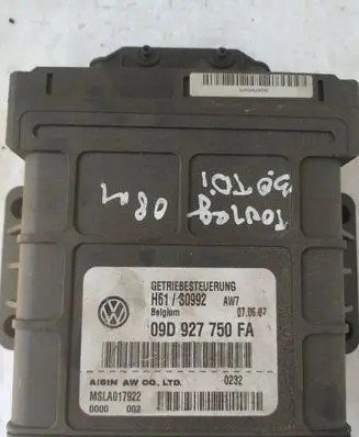 Volkswagen Touareg I Gearbox control unit/module 09D927750FA H61S0992 MSIA017922