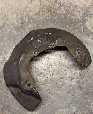 Audi A6 S6 C6 4F Front brake disc dust cover plate 