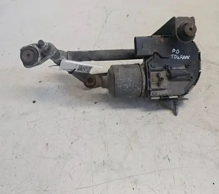 Front wiper linkage and motor