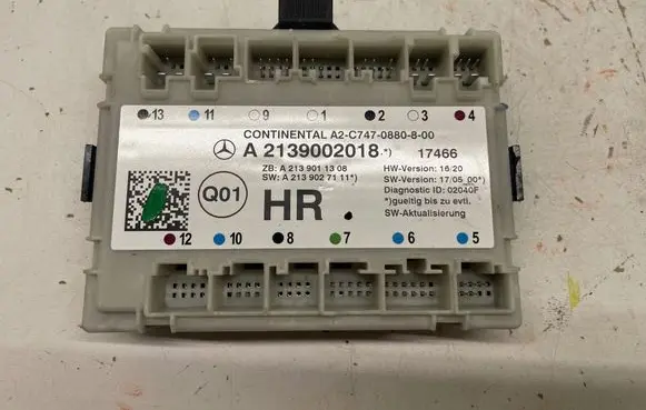Mercedes-Benz S W222 Door control unit/module A2139002018 A2139011308 A2139027111