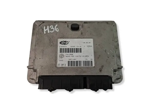 Fiat 500 Engine control unit/module 51835875 6200012405 FHA12NHB