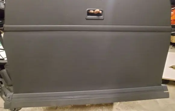 Volkswagen Touareg I Parcel shelf load cover 
