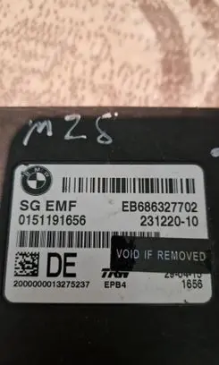 BMW 5 F10 F11 Hand brake control module 6863277 23122010 0151191656