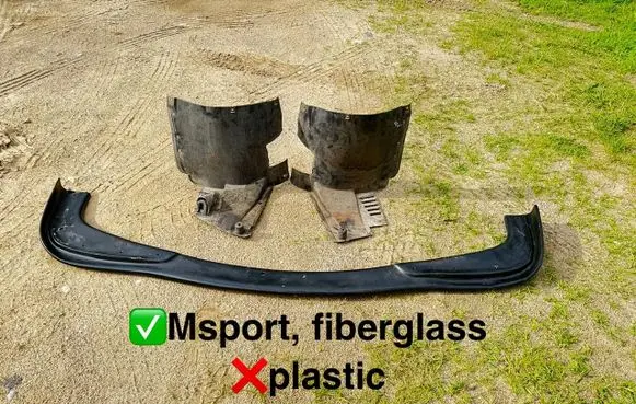 BMW 5 E39 Front wheel arch liner splash guards 2498989 2498990 51712498989