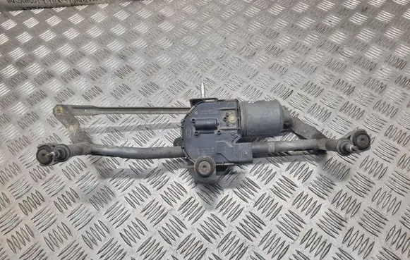 Volkswagen Touran I Front wiper linkage and motor 2K1955119C 2K1955023G