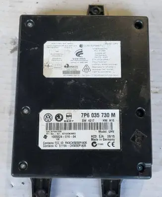 Volkswagen PASSAT B7 Bluetooth control unit module 7P6035730M 10022401604