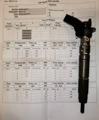 Mercedes-Benz C W203 Fuel injector A6420700587 060202 44515027