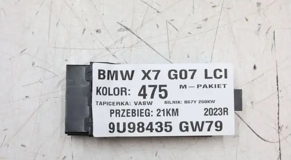 BMW X7 G07 Other control units/modules 7490465MWGK2805 7490465
