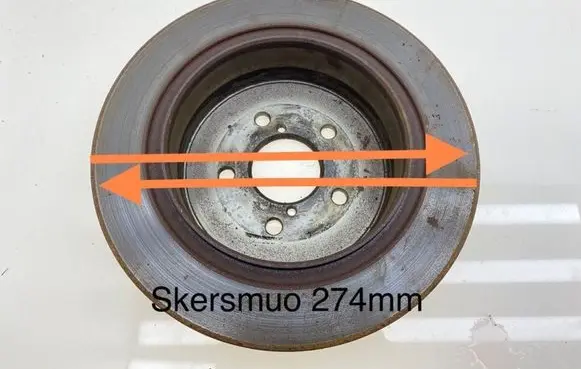 Subaru Outback Rear brake disc 26700AE081 26700AE080 26700AE
