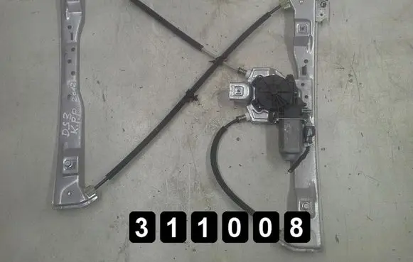 Front door window regulator with motor