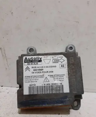 Citroen Berlingo Airbag control unit/module 9653190880 603602500
