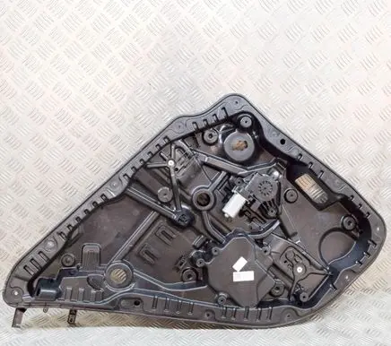 Rear door window regulator with motor