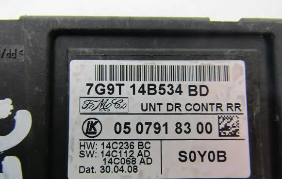 Ford Galaxy Door control unit/module 7G9N14B534BD