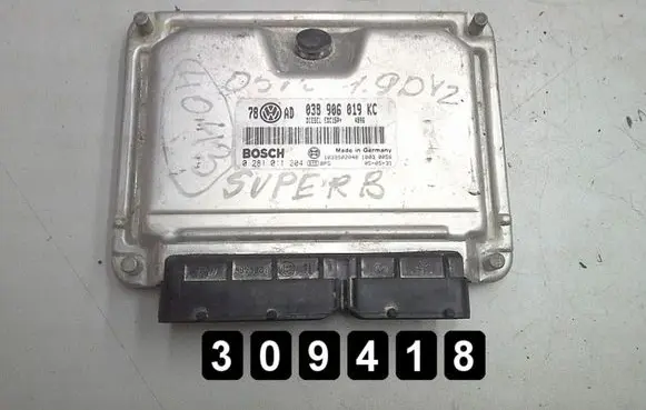 Skoda Superb B5 (3U) Engine control unit/module 0281011204