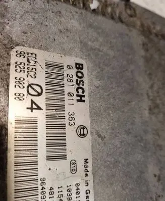 Citroen C8 Engine control unit/module 0281011363 9652590280