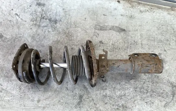 Renault Megane III Front shock absorber with coil spring