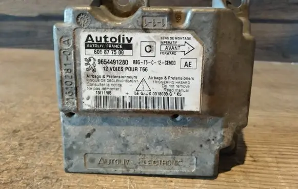 Peugeot 307 Airbag control unit/module 606877500 9654491280