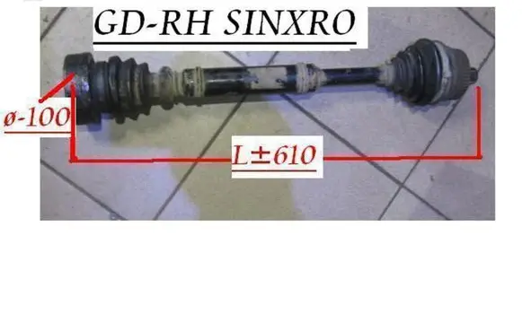 Volkswagen PASSAT B5.5 Rear driveshaft 2150127500014