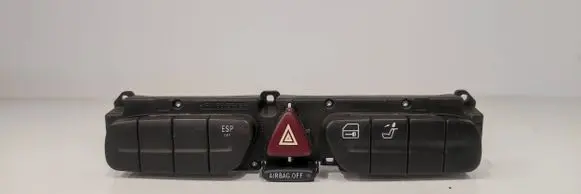 Mercedes-Benz C W203 Hazard light switch 2038214658 3306010200 10751912001