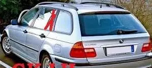BMW 3 E46 Rear vent window glass 43R001025 UKFD30E