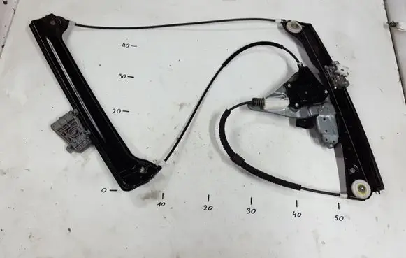 Front door window regulator with motor