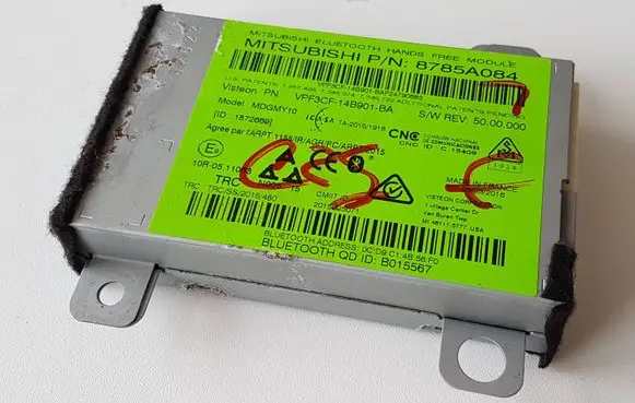 Mitsubishi Outlander Bluetooth control unit module 8785A084 20151918