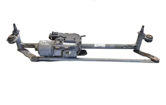 Front wiper linkage and motor