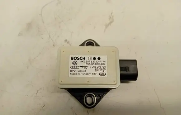 Audi A4 S4 B8 8K ESP acceleration yaw rate sensor 8K0907637C 0265005738