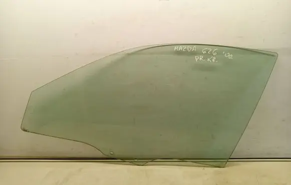 Mazda 626 Front door window glass four-door