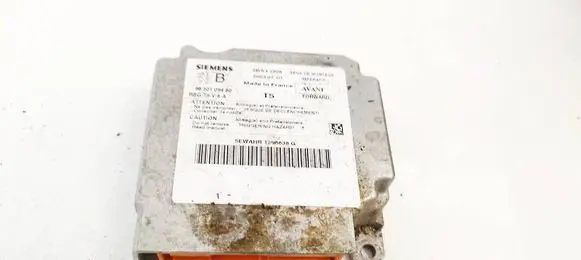 Peugeot 307 Airbag control unit/module 9650109480
