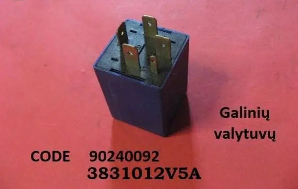 Opel Omega B1 Window wiper relay 90240092 3831012V5A