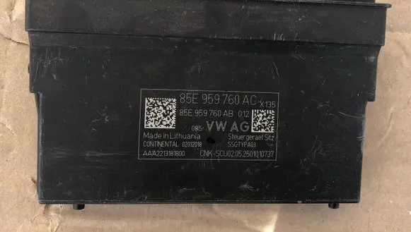 Audi A6 etron 85E Seat control module 85E959760AC