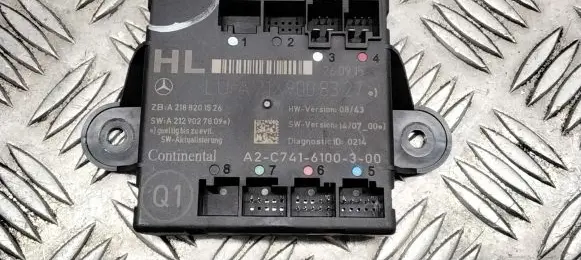 Mercedes-Benz E W212 Door control unit/module A2129008327 A2C7416100300