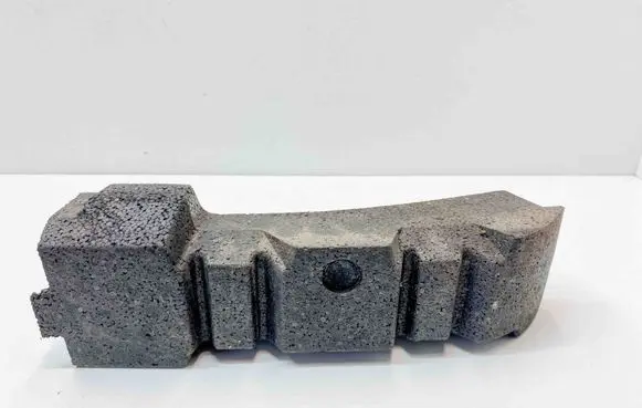 Front bumper foam support bar