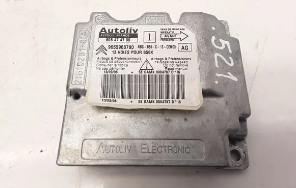 Citroen C4 Grand Picasso Airbag control unit/module 606474700 9655968780