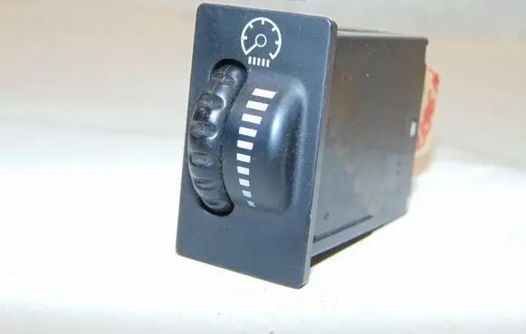 Panel lighting control switch