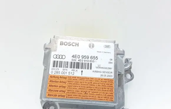Audi A8 S8 D3 4E Airbag control unit/module 4E0959655
